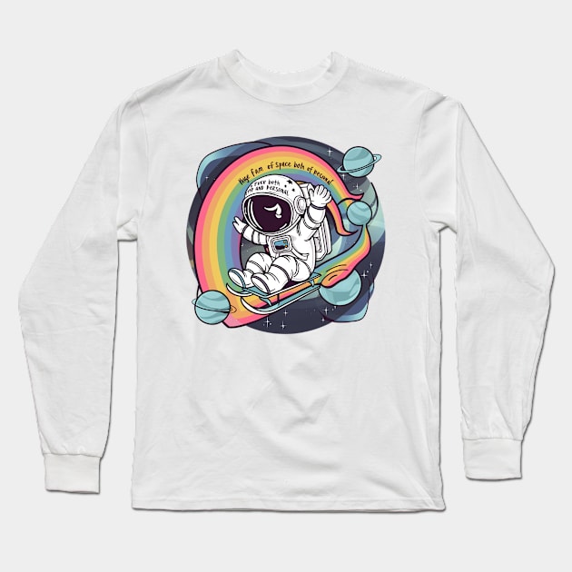 Huge Fan Of Space Both Outer And Personal. Long Sleeve T-Shirt by alby store